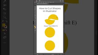 Cut Out Objects in Adobe Illustrator #Shorts
