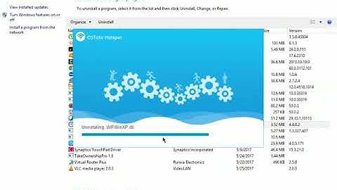 How to uninstall a program in Windows server 2012