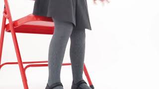 School Shoes Hush Puppies Tally Junior Girls Touch Fasten Leather Shoes Black