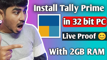 how to install tally prime in 32 bit windows 7 | how to run tally prime in 32 bit
