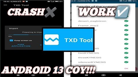 TXD TOOL SUPPORT ANDROID 13 NO TIPU-TIPU CIKK😱