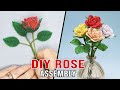 DIY Beaded Rose Tutorial Part 3 - Assembly