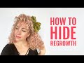 How to hide regrowth in curly hair