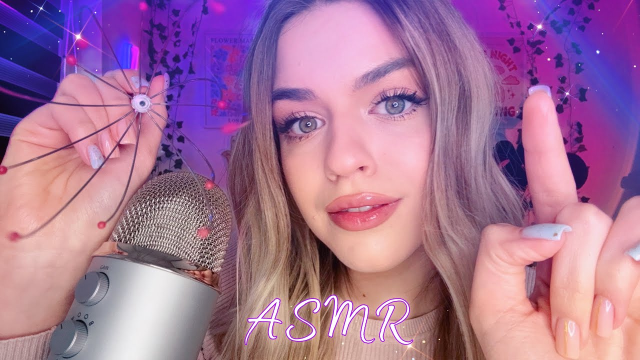 АСМР для полного расслабления🥥массаж и неразборчивый шепот🫐