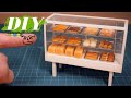 DIY ミニチュアでレトロなパン屋さん作り#1 パンのショーケースの作り方