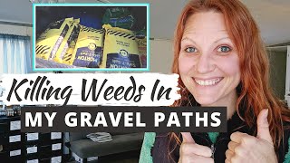 KILLING WEEDS IN MY GRAVEL PATHS: Rock Salt To Kill & Prevent Growth!