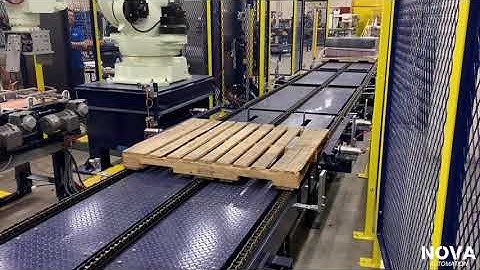 Fully Automated Palletizing System - Kawasaki Robotics & NOVA Automation