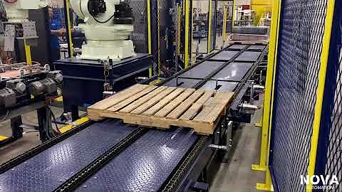 Fully Automated Palletizing System - Kawasaki Robotics & NOVA Automation