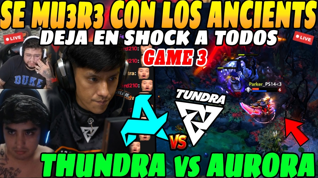 😲Cometió el peor ERROR siendo CARRY, THUNDRA vs AURORA GAME 3 Bo3 PGL Wallachia S7😲