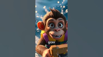 The Boat in the Flooded Field😮😱#shorts #baby #monkey #funny #trending #youtubeshorts #reels #fyp #ai