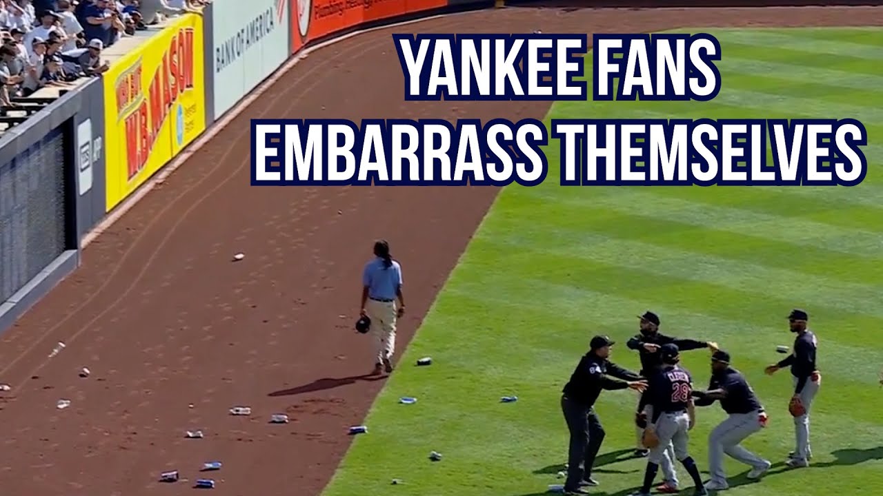 Jomboy] Yankees fans throw beer cans at players, a breakdown : r/baseball