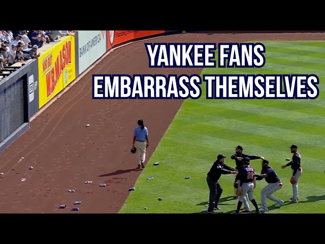 Yankees fans throw beer cans at players, a breakdown class=