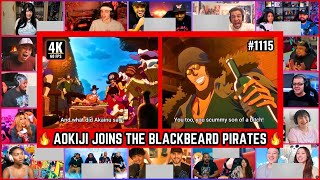 Aokiji Joins Blackbeard Mega Reaction Mashup - One Piece Episode 1115 Reaction Mashup
