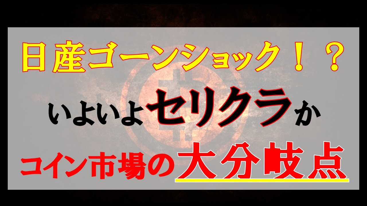 仮想通貨News：日産ゴーンショックでいよいよセリクラか!?コイン市場の大分岐点 - YouTube