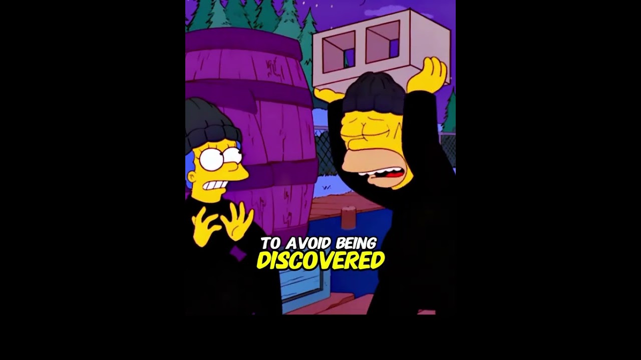 Homer and Marge were chained up for negligence. 