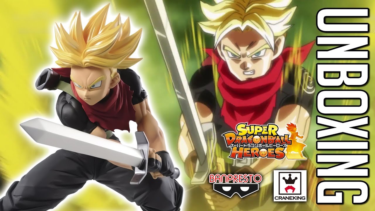 statue png SUPER DRAGON BALL HEROES TRUNKS FIGURE UNBOXING!