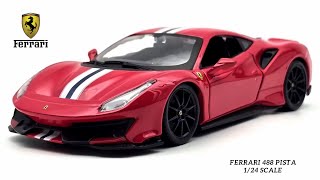 Unboxing Ferrari 488 Pista Official Licensed 1/24 Scale Model