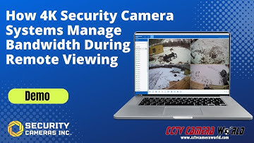 How 4K Security Camera Systems Manage Bandwidth During Remote Viewing