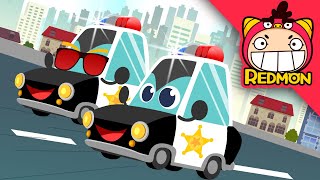 Police Car Song 2 | Vehicle song | Nursery rhymes | NYPD | Car songs for kids | REDMON