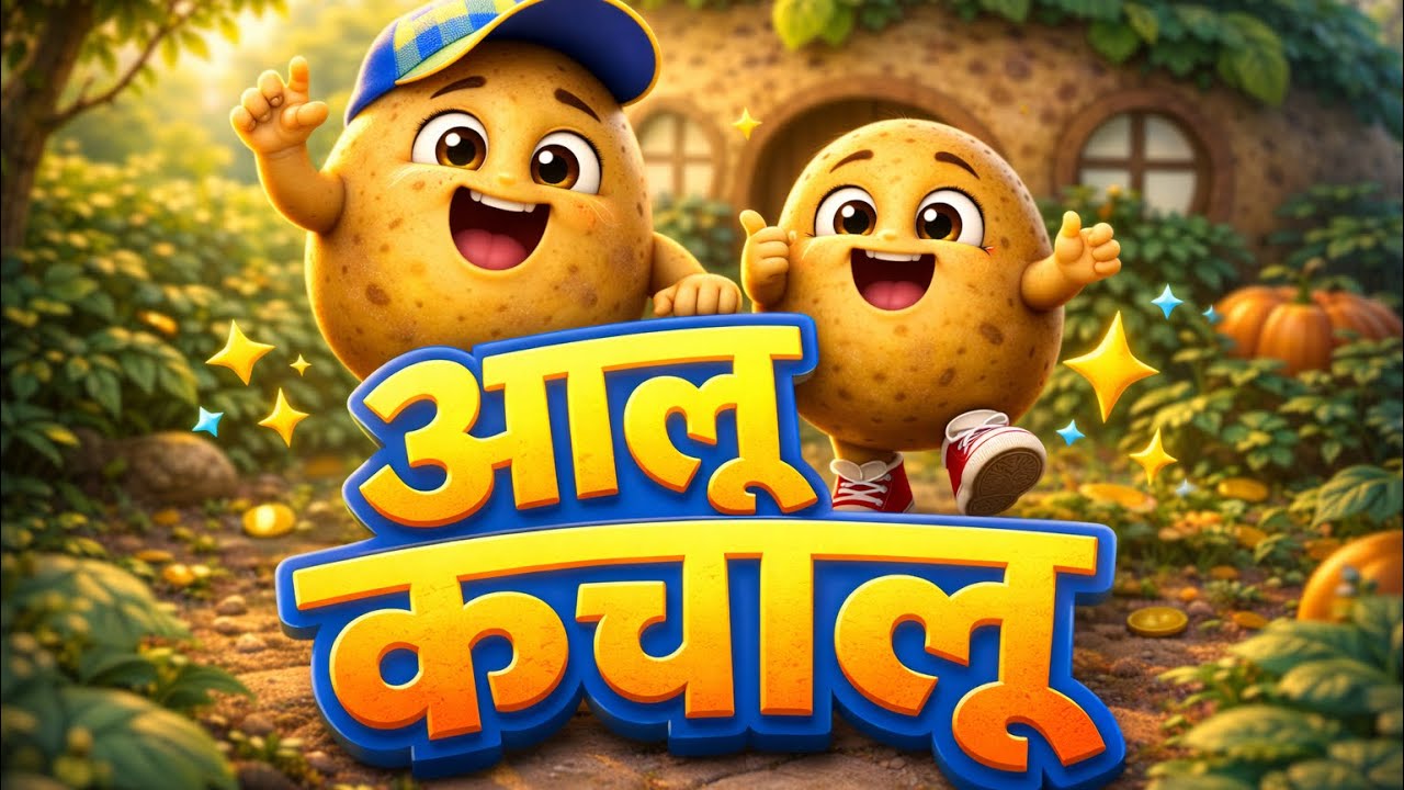 आलू कचालू | Aloo Kachalu Nursery Rhyme | Funny Jungle Story with Laddu | Kids Rhymes Hindi