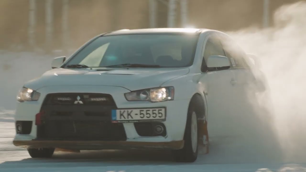 Frozen Lake / Winter Drift In Latvia / Volkov.Media