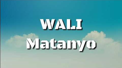 Wali - Matanyo | lyrics (Idolirik Official)