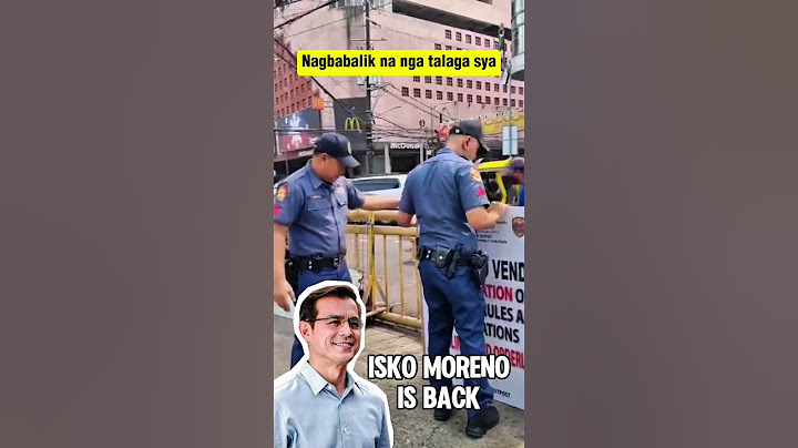 Ang pagbabalik ni Yorme Isko