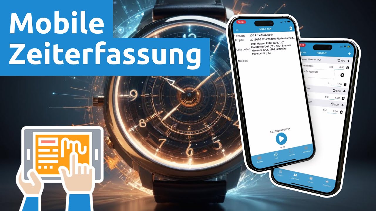 SORBA Zeit App | Mobile Zeiterfassung
