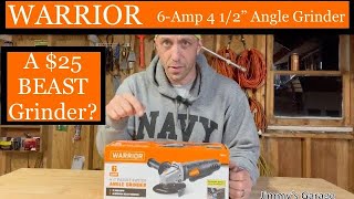 NEW! WARRIOR 6 Amp 4 1/2" Angle Grinder - Tests & Full Review!