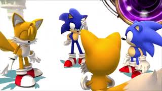 Modern sonic meets classic sonic (sonic generations)￼