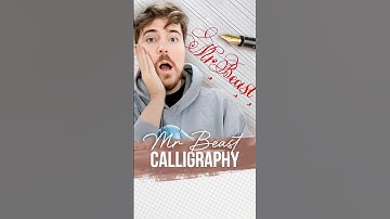 Guide To Writing Mr Beast in Calligraphy #calligraphy #mrbeast #cursive #handwriting