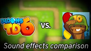 Bloons TD 6 vs Bloons TD 5 sound effects