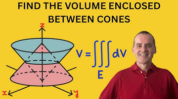 How to Find the Volume between two Cones using Triple Integration and Cylindrical Coordinates
