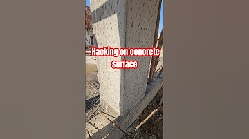 Hacking on concrete surface #construction #viralvideo #tranding