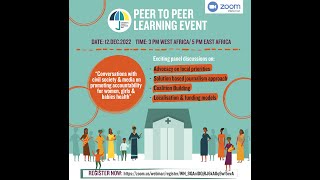 UHC Day 2022: Peer to peer learning event