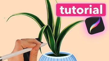 🌿 iPad Pro DRAWING TUTORIAL: Floral illustration Procreate tutorial  | Digital art on iPad