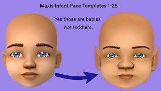 Different Baby Faces for The Sims 2!