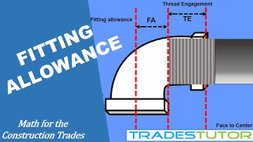 Fitting allowance for the piping trades