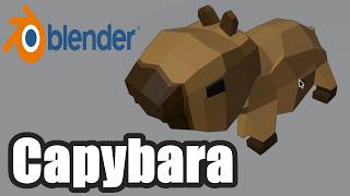 Capybara modeling process. Blender Time-Lapse