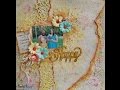 Happy-Mixed Media Layout using chipboards