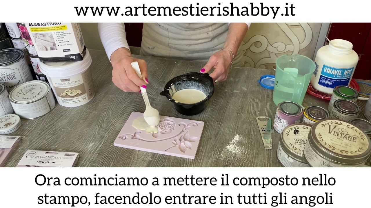 Tutorial per creare fregi con stampi in silicone