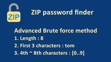 ZIP password finder (iOS app) #3 : use advanced brute force