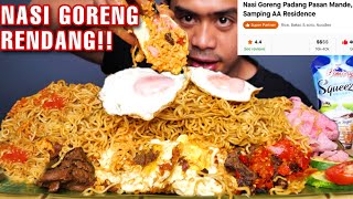 MUKBANG NASI GORENG RENDANG RATING TINGGI DI OJOL!!