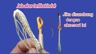 How to make a beautiful fishing net rope accessory connection 🌺