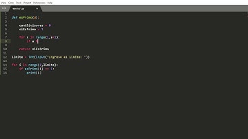 python ejercicio1- Número primo