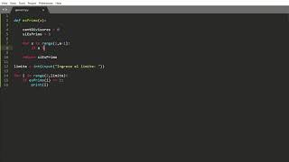 python ejercicio1- Número primo