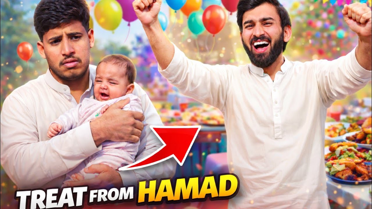Hammad ki taraf treat thi😋 Aaj Humne hammad se treat Li🍔🍕 Papa banne Ki Khushi Mein😊