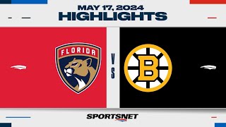 : NHL Game 6 Highlights | Panthers vs. Bruins - May 17, 2024