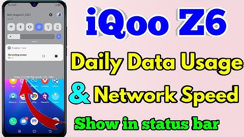 How To Show Daily Data Usage In iQoo z6 | iQoo z6 Show Daily Data Usage