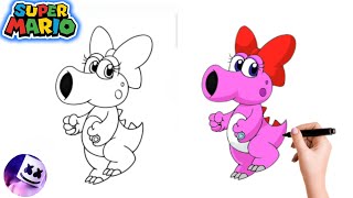How to Draw Birdo | Super Mario